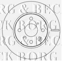 BORG & BECK bbd4534 -  Тормозной диск